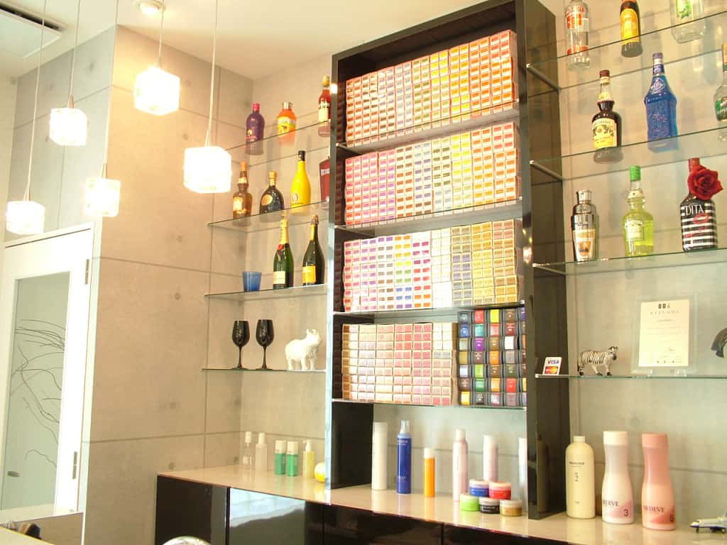 ヘアカラー剤ラック2つセット （即納】2個組 カラー剤壁面ラック（1台 